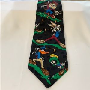 Looney Tunes Necktie - 100% Silk - Hand Made
